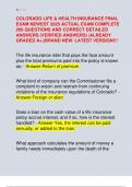 COLORADO LIFE & HEALTH INSURANCE FINAL  EXAM NEWEST 2025 ACTUAL EXAM COMPLETE  200 QUESTIONS AND CORRECT DETAILED  ANSWERS &lpar;VERIFIED ANSWERS&rpar; &vert;ALREADY  GRADED A&plus;&vert;&vert;BRAND NEW&sol; LATEST VERSION&excl;&excl;&excl;