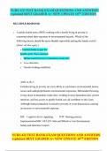 NURS 432 TEST BANK EXAM QUESTIONS AND ANSWERS explained BEST GRADED A&plus; NEW UPDATE 10TH EDITION