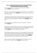 NCCAA CERTIFICATION EXAM PRACTICE QUESTIONS  UPDATED QUESTIONS AND ANSWERS