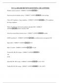 NCCAA BOARD REVIEW QUESTIONS AND ANSWERS