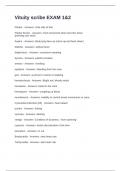 Vituity scribe EXAM 1 With Questions and Correct Answers 