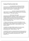 Nursing 223 Final Exam Study Guide