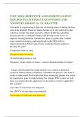 WGU D514 OBJECTIVE ASSESSMENT LATEST 2025-2026 EXAM UPDATE QUESTIONS AND ANSWERS &vert;GRADE A&plus; GUARANTEE