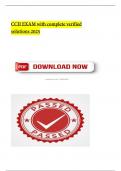 CCII EXAM with complete verified solutions 2025