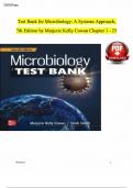 Test Bank for Microbiology&colon; A Systems Approach&comma; 7th Edition by Marjorie Kelly Cowan and Heidi Smith &lpar;2024&rpar;&comma; All Chapters 1-25 