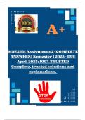 MNE2601 Assignment 2 &lpar;COMPLETE ANSWERS&rpar; Semester 1 2025 - DUE April 2025