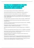 TX CDL &num;1- COMMERCIAL RULES- SECTION 14 QUESTIONS AND ANSWERS 100&percnt; CORRECT