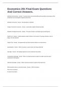 Economics 201 Final Exam Questions And Correct Answers&period;