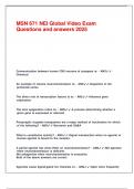 MSN 671 NEI Global Video Exam Questions and answers 2025&period;