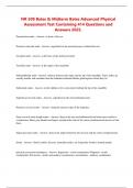 NR 509 Bates & Midterm Bates Advanced Physical  Assessment Test Containing 414 Questions and  Answers 2025&period; 