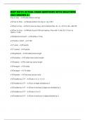 BSEP MATH ACTUAL EXAM QUESTIONS WITH SOLUTIONS 2025 GRADED A&plus;
