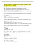 FLORIDA PERSONAL LINES FINAL EVALUATION QUESTIONS WITH SOLUTIONS 2025 GRADED A&plus;