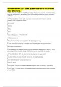 HSA4109 FINAL TEST CORE QUESTIONS WITH SOLUTIONS 2025 GRADED A&plus;
