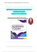 Test Bank For Nursing Today&lowbar; Transition and Trends 11th Edition by JoAnn Zerwekh&comma; Ashley Garneau All
