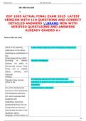 EDF 1005 ACTUAL FINAL EXAM 2025  LATEST  VERSION WITH 110 QUESTIONS AND CORRECT  DETAILED ANSWERS BRAND NEW WITH  VERIFIED QUESTUIONS AND ANSWERS  ALREADY GRADED A&plus; 