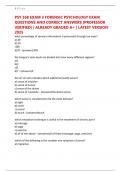 PSY 368 EXAM 3 FORENSIC PSYCHOLOGY EXAM QUESTIONS AND CORRECT ANSWERS &lpar;PROFESSOR VERIFIED&rpar; &vert; ALREADY GRADED A&plus; &vert; LATEST VERSION 2025