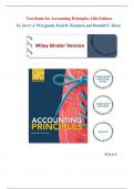 Test Bank for Accounting Principles 12th Edition by Jerry J&period; Weygandt&comma; Paul D&period; Kimmel&comma; and Donald E&period; Kieso