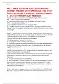 FP511 EXAM TEST BANK 2025 QUESTIONS AND CORRECT ANSWERS WITH RATIONALES &vert; ALL WHAT IS NEEDED IN ONE DOCUMENT &vert; ALREADY GRADED A&plus; &vert; LATEST VERSION &lpar;JUST RELEASED&rpar;