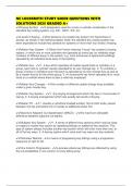 NC LOCKSMITH STUDY GUIDE QUESTIONS WITH SOLUTIONS 2025 GRADED A&plus;