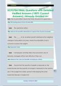 ECP3704 FINAL Questions with Detailed  Verified Answers &lpar;100&percnt; Correct  Answers&rpar; &sol;Already Graded A&plus;