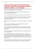 ILLINOIS LEASING AGENT LICENSE EXAM LATEST EXAM 2025 &vert; QUESTIONS AND CORRECT ANSWERS &vert; ALREADY GRADED A&plus; &vert; JUST RELEASED