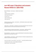 nurs 465 exam 2 Questions and answers Newest RATED A&plus; 100&percnt; PASS