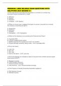 PERSONAL LINES RELIABLE EXAM QUESTIONS WITH SOLUTIONS 2025 GRADED A&plus;