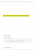 SECURE SOFTWARE DESIGN REAL QUESTIONS WITH CORRECT DETAILED ANSWERS&period;