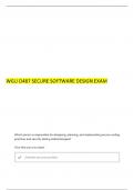 WGU D487 PRE-ASSESSMENT&colon; SECURE SOFTWARE DESIGN &lpar;KEO1&rpar; &lpar;PKEO&rpar; QUESTIONS WITH ANSWERS 2025