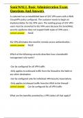 SonicWALL Basic Administration Exam Questions And Answers&period;docx