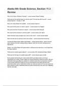Abeka 8th Grade Science&comma; Section 11&period;3 Review questions and answers