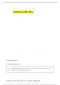 FLORIDA CAM PREP &lpar;STUDY GUIDE&rpar; 2025 WITH COMPLETE SOLUTIONS