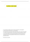 FL CAM PRACTICE EXAM 2 QUESTIONS WITH CORRECT DETAILED ANSWERS
