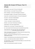 Abeka 8th Grade Of Places Test 12 questions and answers