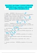 Nurs 5315&colon; Adv Patho  LATEST UPDATED  2025&sol;2026 Exam 1 questions with correct answers 100&percnt; GRADED AT A&plus;   