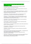 SPMT 260 FINAL EVALUATION QUESTIONS WITH ANSWERS A&plus; 2025