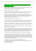 SPMT 304 TEST EXAM EVALUATION QUESTIONS WITH ANSWERS A&plus; 2025