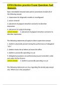 EFDA Review practice Exam Questions And Answers&period;docx