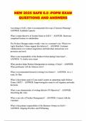 NEW 2025 SAFE 6&period;0 -POPM EXAM QUESTIONS AND ANSWERS