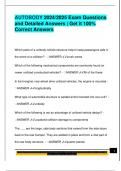 AUTOBODY 2024&sol;2025 Exam Questions  and Detailed Answers &vert; Get it 100&percnt;  Correct Answers