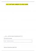 CAPTAINS CAREER COURSE - COMMON CORE FINAL EXAM