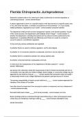 Florida Chiropractic Jurisprudence questions and answers
