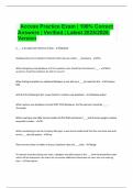 Access Practice Exam &vert; 100&percnt; Correct Answers &vert; Verified &vert; Latest 2025&sol;2026 Version