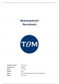 Moduleopdracht Recruitment NCOI AD HRM - behaald met een 10