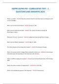 KAPPA ALPHA PSI - CUMULATIVE TEST - 1  QUESTONS AND ANSWERS 2025