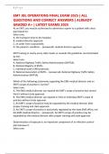 EMT JBL OPERATIONS FINAL EXAM 2025 &vert; ALL QUESTIONS AND CORRECT ANSWERS &vert; ALREADY GRADED A&plus; &vert; LATEST EXAMS 2025