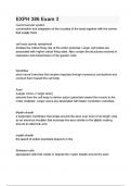 EXPH 386 Exam 3 questions and answers