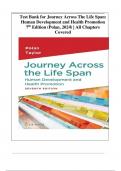 TEST BANK For Journey Across The Life Span Human Development and Health Promotion&comma; 7th Edition by