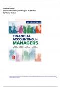 Solution Manual For  Financial Accounting for Managers&colon; 2024 Release by Wayne Thomas