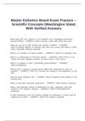 Master Esthetics Board Exam Practice -- Scientific Concepts &lpar;Washington State&rpar; With Verified Answers